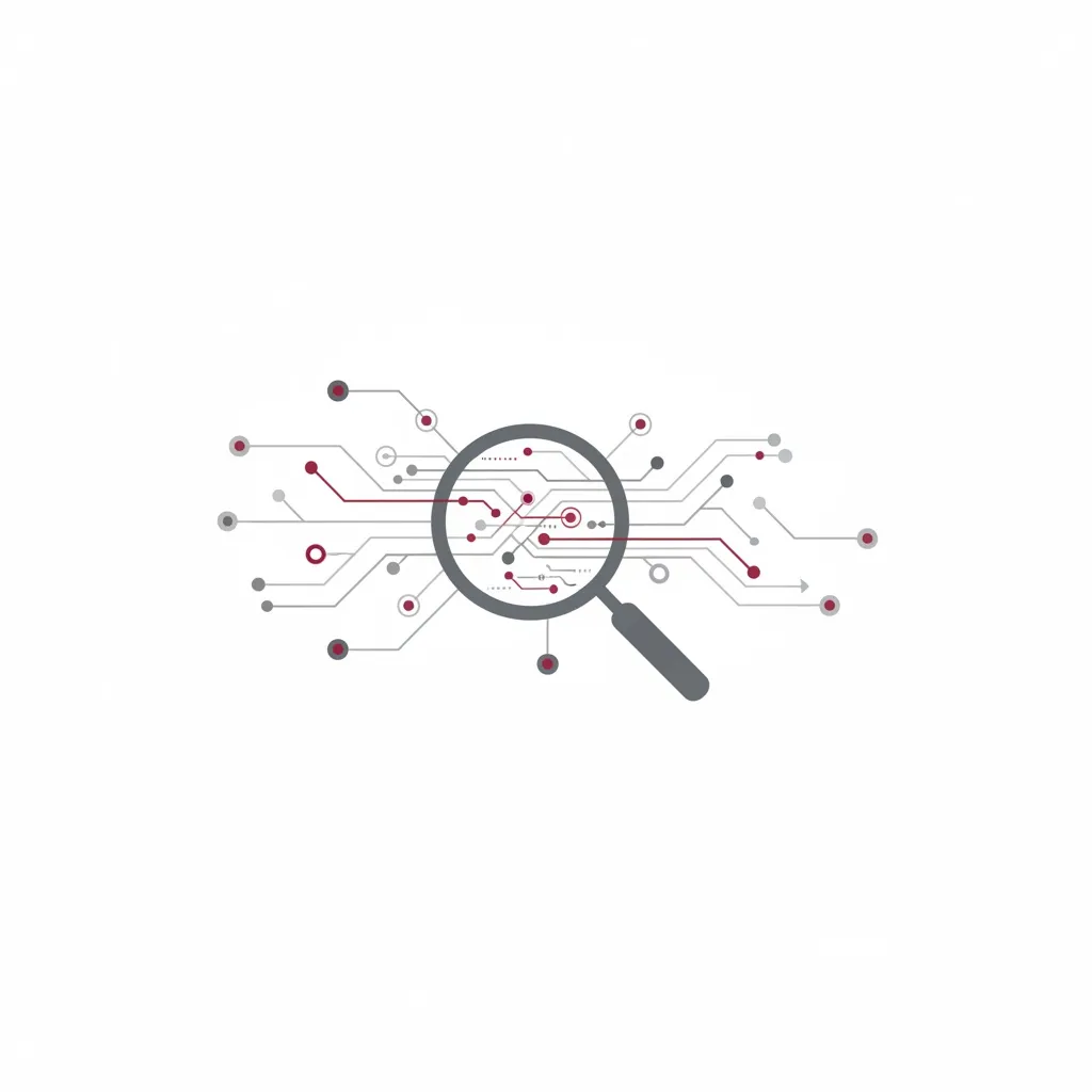 AI検索と情報のつながりを表すイラスト
